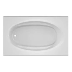 Jacuzzi Signature 72" Drop In Soaking Bathtub with Universal Drain