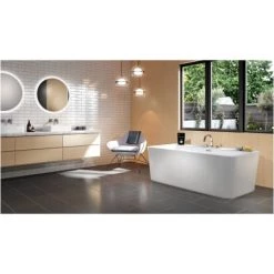 Jacuzzi Adatto 67" Free Standing Acrylic Soaking Tub with Center Drain, Pop-Up Drain Assembly and Overflow -Jacuzzi Sales Store jacuzzi adf6734bcxxxx alternate view 1274