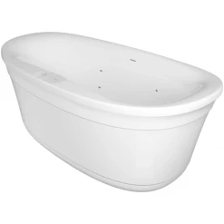 Jacuzzi Arga Classic 67" Free Standing Acrylic Swirlpool™ Experience Tub with Center Drain, Drain Assembly and Overflow -Jacuzzi Sales Store jacuzzi agf6735pcl6ip alternate view 9