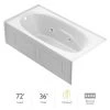 Jacuzzi Amiga 72" Whirlpool Alcove Bathtub with Left Drain and Basic Controls
