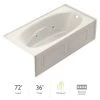 Jacuzzi Amiga 72" Whirlpool Alcove Bathtub with Right Drain and Basic Controls -Jacuzzi Sales Store jacuzzi am27236wrl2xxy 100825