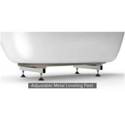Jacuzzi Amalia 67" Free Standing Acrylic Soaking Tub with Center Drain, Pop-Up Drain Assembly and Overflow -Jacuzzi Sales Store jacuzzi amf6734bcxxxx alternate view 1282