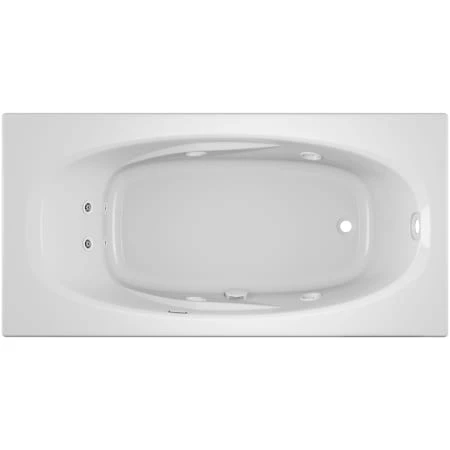 Jacuzzi 72" x 36" Amiga® Drop In Comfort Whirlpool Bathtub with 8 Jets, Basic Controls, Right Drain and Left Pump 4 Jacuzzi 72" x 36" Amiga® Drop In Comfort Whirlpool Bathtub with 8 Jets, Basic Controls, Right Drain and Left Pump - Image 2