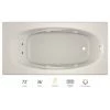 Jacuzzi 72" x 36" Amiga® Drop In Comfort Whirlpool Bathtub with 8 Jets, Basic Controls, Chromatherapy, Heater, Right Drain and Left Pump -Jacuzzi Sales Store jacuzzi ami7236wrl2chy 100825