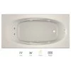 Jacuzzi 72" x 36" Amiga® Drop In Comfort Whirlpool Bathtub with 8 Jets, Basic Controls, Right Drain and Left Pump