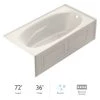 Jacuzzi Amiga 72" Pure Air Alcove Bathtub with Right Drain and Basic Controls -Jacuzzi Sales Store jacuzzi ams7236arl2xxy 100825