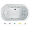 Jacuzzi Anza 60" Salon Spa Bathtub for Drop In Installation with Center Drain and Chromatherapy / RapidHeat Technologies - Luxury LCD Controls