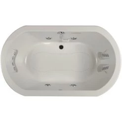 Jacuzzi Anza 66" Salon Spa Bathtub for Drop In Installation with Center Drain and Illumatherapy / Whisper Technology™ - Luxury LCD Controls 11 Jacuzzi Anza 66" Salon Spa Bathtub for Drop In Installation with Center Drain and Illumatherapy / Whisper Technology™ - Luxury LCD Controls -Jacuzzi Sales Store jacuzzi anz6636ccr5iw alternate view 1397