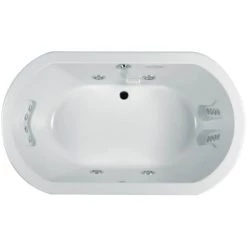 Jacuzzi Anza 66" Whirlpool Bathtub for Drop In Installation with Center Drain and Illumatherapy / Whisper Technology™ - Luxury Controls -Jacuzzi Sales Store jacuzzi anz6636wcr4iw alternate view 1410