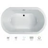 Jacuzzi Anza 66" Pure Air Bathtub for Drop In Installation with Center Drain and Chromatherapy Technology - Luxury Controls -Jacuzzi Sales Store jacuzzi anz6642acr4cxw 100825
