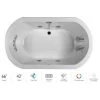 Jacuzzi Anza 66" Salon Spa Bathtub for Drop In Installation with Center Drain and Chromatherapy / Whisper Technology™ - Luxury Controls