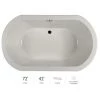 Jacuzzi Anza 72" Soaking Bathtub for Drop In Installation with Center Drain -Jacuzzi Sales Store jacuzzi anz7242bcxxxxy 100825