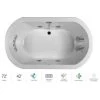 Jacuzzi Anza 72" Salon Spa Bathtub for Drop In Installation with Center Drain and Illumatherapy / Whisper Technology™ - Luxury Controls