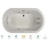 Jacuzzi Anza 72" Salon Spa Bathtub for Drop In Installation with Center Drain and Illumatherapy / Whisper Technology™ - Luxury LCD Controls -Jacuzzi Sales Store jacuzzi anz7242ccr5iwy 100825