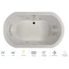 Jacuzzi Anza 72" Whirlpool Bathtub for Drop In Installation with Center Drain and Illumatherapy / Whisper Technology™ - Luxury Controls