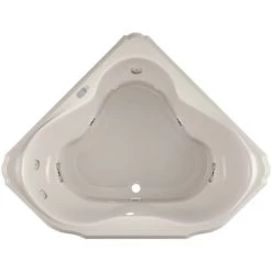 Jacuzzi 60" x 60" Bellavista Drop In Corner Luxury Whirlpool Bathtub with 10 Jets, LCD Controls, Illumatherapy, Heater, Center Drain and Right-Front Pump -Jacuzzi Sales Store jacuzzi bel6060 wcf 5ih alternate view 3888