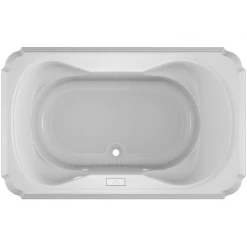 Jacuzzi 66" x 42" Bellavista Drop In Luxury Pure Air® Bathtub with Luxury Controls, Chromatherapy, Center Drain and Right Blower -Jacuzzi Sales Store jacuzzi bel6642 acr 4cx alternate view 3992