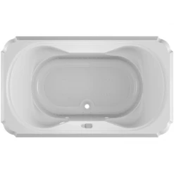 Jacuzzi 72" x 42" Bellavista Drop In Luxury Pure Air® Bathtub with LCD Controls, Chromatherapy, Center Drain and Right Blower -Jacuzzi Sales Store jacuzzi bel7242 acr 5cx alternate view 4022