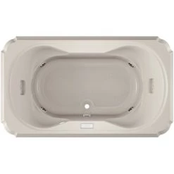 Jacuzzi 72" x 42" Bellavista Drop In Luxury Salon Spa Bathtub with 10 Jets, Luxury Controls, Illumatherapy, Heater, Center Drain and Right Pump -Jacuzzi Sales Store jacuzzi bel7242 ccr 4iw alternate view 2265