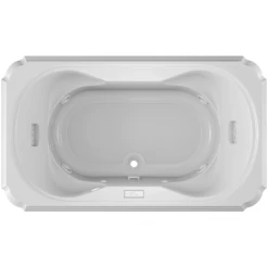 Jacuzzi 72" x 42" Bellavista Drop In Luxury Whirlpool Bathtub with 10 Jets, Luxury Controls, Chromatherapy, Heater, Center Drain and Right Pump -Jacuzzi Sales Store jacuzzi bel7242 wcr 4cw alternate view 4094