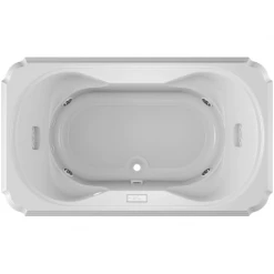 Jacuzzi 72" x 42" Bellavista Drop In Luxury Whirlpool Bathtub with 10 Jets, Luxury Controls, Illumatherapy, Heater, Center Drain and Right Pump -Jacuzzi Sales Store jacuzzi bel7242 wcr 4iw alternate view 4106