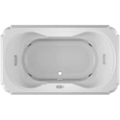 Jacuzzi 72" x 42" Bellavista Drop In Luxury Whirlpool Bathtub with 10 Jets, LCD Controls, Illumatherapy, Heater, Center Drain and Right Pump -Jacuzzi Sales Store jacuzzi bel7242 wcr 5iw alternate view 4130