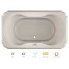 Jacuzzi 72" x 42" Bellavista Drop In Luxury Pure Air® Bathtub with LCD Controls, Chromatherapy, Center Drain and Right Blower -Jacuzzi Sales Store jacuzzi bel7242acr5cxy 100825