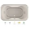 Jacuzzi 72" x 42" Bellavista Drop In Luxury Whirlpool Bathtub with 10 Jets, LCD Controls, Illumatherapy, Heater, Center Drain and Left Pump -Jacuzzi Sales Store jacuzzi bel7242wcl5iwy 100825