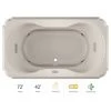 Jacuzzi 72" x 42" Bellavista Drop In Luxury Whirlpool Bathtub with 10 Jets, LCD Controls, Illumatherapy, Heater, Center Drain and Right Pump -Jacuzzi Sales Store jacuzzi bel7242wcr5iwy 100825