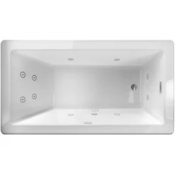 Jacuzzi Bianca 66" Freestanding Whirlpool Bathtub with Reversible Drain and Chromatherapy -Jacuzzi Sales Store jacuzzi bif6636wur2cp alternate view 4138