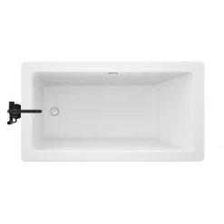 Jacuzzi Bianca 66" Free Standing Acrylic Soaking Tub with Reversible Drain and Overflow - Includes Floor Mounted Tub Filler with Hand Shower -Jacuzzi Sales Store jacuzzi bim6636bux2hs alternate view 15