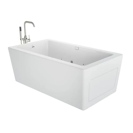 Jacuzzi Bianca 66" Free Standing Acrylic Whirlpool Tub with Reversible Drain and Overflow - Includes Floor Mounted Tub Filler with Hand Shower 4 Jacuzzi Bianca 66" Free Standing Acrylic Whirlpool Tub with Reversible Drain and Overflow - Includes Floor Mounted Tub Filler with Hand Shower - Image 2
