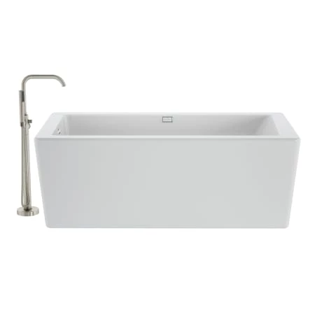 Jacuzzi Bianca 66" Free Standing Acrylic Whirlpool Tub with Reversible Drain and Overflow - Includes Floor Mounted Tub Filler with Hand Shower 6 Jacuzzi Bianca 66" Free Standing Acrylic Whirlpool Tub with Reversible Drain and Overflow - Includes Floor Mounted Tub Filler with Hand Shower - Image 4