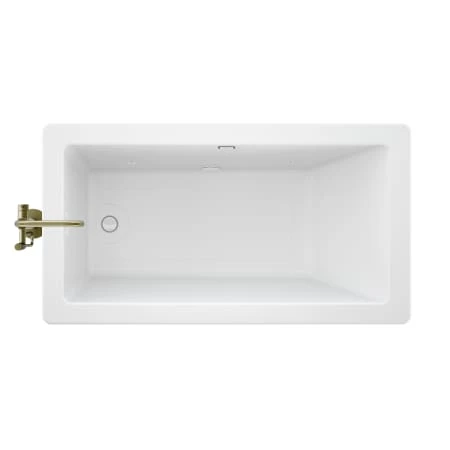 Jacuzzi Bianca 66" Free Standing Acrylic Soaking Tub with Reversible Drain and Overflow - Includes Floor Mounted Tub Filler with Hand Shower 5 Jacuzzi Bianca 66" Free Standing Acrylic Soaking Tub with Reversible Drain and Overflow - Includes Floor Mounted Tub Filler with Hand Shower - Image 3