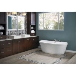 Jacuzzi Bravo 66" Freestanding Soaking Bathtub with Center Drain, Heated Soak, and Chromatherapy Technology -Jacuzzi Sales Store jacuzzi brf6636bcx2hc alternate view 496