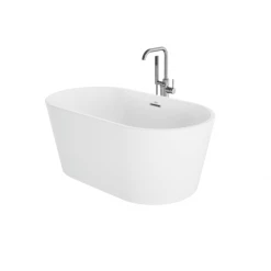 Jacuzzi Celeste 59" Free Standing Acrylic Soaking Tub with Center Drain, Drain Assembly and Overflow - Includes Floor Mounted Tub Filler with Hand Shower -Jacuzzi Sales Store jacuzzi ceb5932bcxxxx alternate view 50