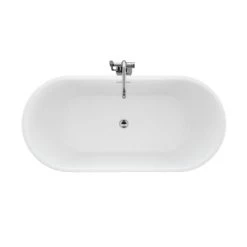 Jacuzzi Celeste 67" Free Standing Acrylic Soaking Tub with Center Drain, Drain Assembly and Overflow - Includes Floor Mounted Tub Filler with Hand Shower -Jacuzzi Sales Store jacuzzi ceb6732bcxxxx alternate view 55