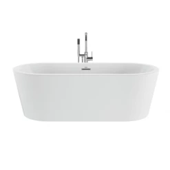 Jacuzzi Celeste 70" Free Standing Acrylic Soaking Tub with Center Drain, Drain Assembly and Overflow - Includes Floor Mounted Tub Filler with Hand Shower -Jacuzzi Sales Store jacuzzi ceb7032bcxxxx alternate view 60