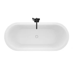 Jacuzzi Celeste 70" Free Standing Acrylic Soaking Tub with Center Drain, Drain Assembly and Overflow - Includes Floor Mounted Tub Filler with Hand Shower -Jacuzzi Sales Store jacuzzi cem7032bcxxxx alternate view 71