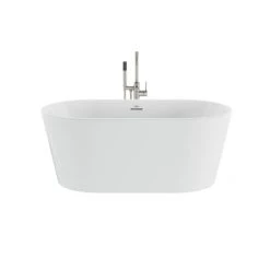 Jacuzzi Celeste 59" Free Standing Acrylic Soaking Tub with Center Drain, Drain Assembly and Overflow - Includes Floor Mounted Tub Filler with Hand Shower -Jacuzzi Sales Store jacuzzi cen5932bcxxxx alternate view 76