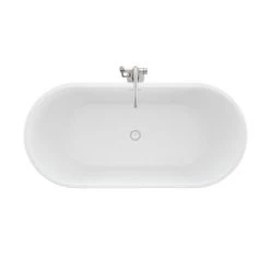Jacuzzi Celeste 67" Free Standing Acrylic Soaking Tub with Center Drain, Drain Assembly and Overflow - Includes Floor Mounted Tub Filler with Hand Shower -Jacuzzi Sales Store jacuzzi cen6732bcxxxx alternate view 79