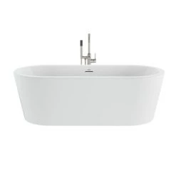 Jacuzzi Celeste 70" Free Standing Acrylic Soaking Tub with Center Drain, Drain Assembly and Overflow - Includes Floor Mounted Tub Filler with Hand Shower -Jacuzzi Sales Store jacuzzi cen7032bcxxxx alternate view 84