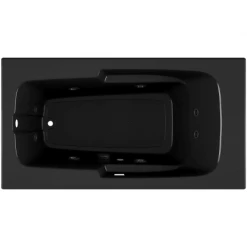 Jacuzzi 60" x 32" Cetra® Drop In Comfort Whirlpool Bathtub with 8 Jets, Basic Controls, Chromatherapy, Heater, Left Drain and Right Pump -Jacuzzi Sales Store jacuzzi cet6032 wlr 2ch alternate view 1529