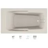 Jacuzzi Cetra 60" x 32" Drop In Pure Air Bath Tub with Right Drain and Left Hand Pump -Jacuzzi Sales Store jacuzzi cet6032arl2xxy 100825