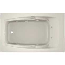 Jacuzzi 60" x 36" Cetra® Drop In Comfort Whirlpool Bathtub with 8 Jets, Basic Controls, Heater, Left Drain and Right Pump -Jacuzzi Sales Store jacuzzi cet6036 wlr 2hx alternate view 1566