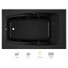 Jacuzzi 60" x 36" Cetra® Drop In Comfort Whirlpool Bathtub with 8 Jets, Basic Controls, Heater, Left Drain and Right Pump -Jacuzzi Sales Store jacuzzi cet6036wlr2hxb 100825