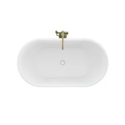 Jacuzzi Celeste 59" Free Standing Acrylic Soaking Tub with Center Drain, Drain Assembly and Overflow - Includes Floor Mounted Tub Filler with Hand Shower -Jacuzzi Sales Store jacuzzi cez5932bcxxxx alternate view 87