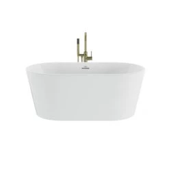 Jacuzzi Celeste 59" Free Standing Acrylic Soaking Tub with Center Drain, Drain Assembly and Overflow - Includes Floor Mounted Tub Filler with Hand Shower -Jacuzzi Sales Store jacuzzi cez5932bcxxxx alternate view 88