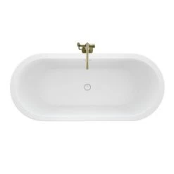 Jacuzzi Celeste 70" Free Standing Acrylic Soaking Tub with Center Drain, Drain Assembly and Overflow - Includes Floor Mounted Tub Filler with Hand Shower -Jacuzzi Sales Store jacuzzi cez7032bcxxxx alternate view 95