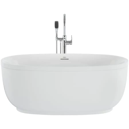 Jacuzzi Cosi 59" Free Standing Acrylic Soaking Tub with Center Drain, Drain Assembly and Overflow - Includes Tub Faucet 7 Jacuzzi Cosi 59" Free Standing Acrylic Soaking Tub with Center Drain, Drain Assembly and Overflow - Includes Tub Faucet - Image 5